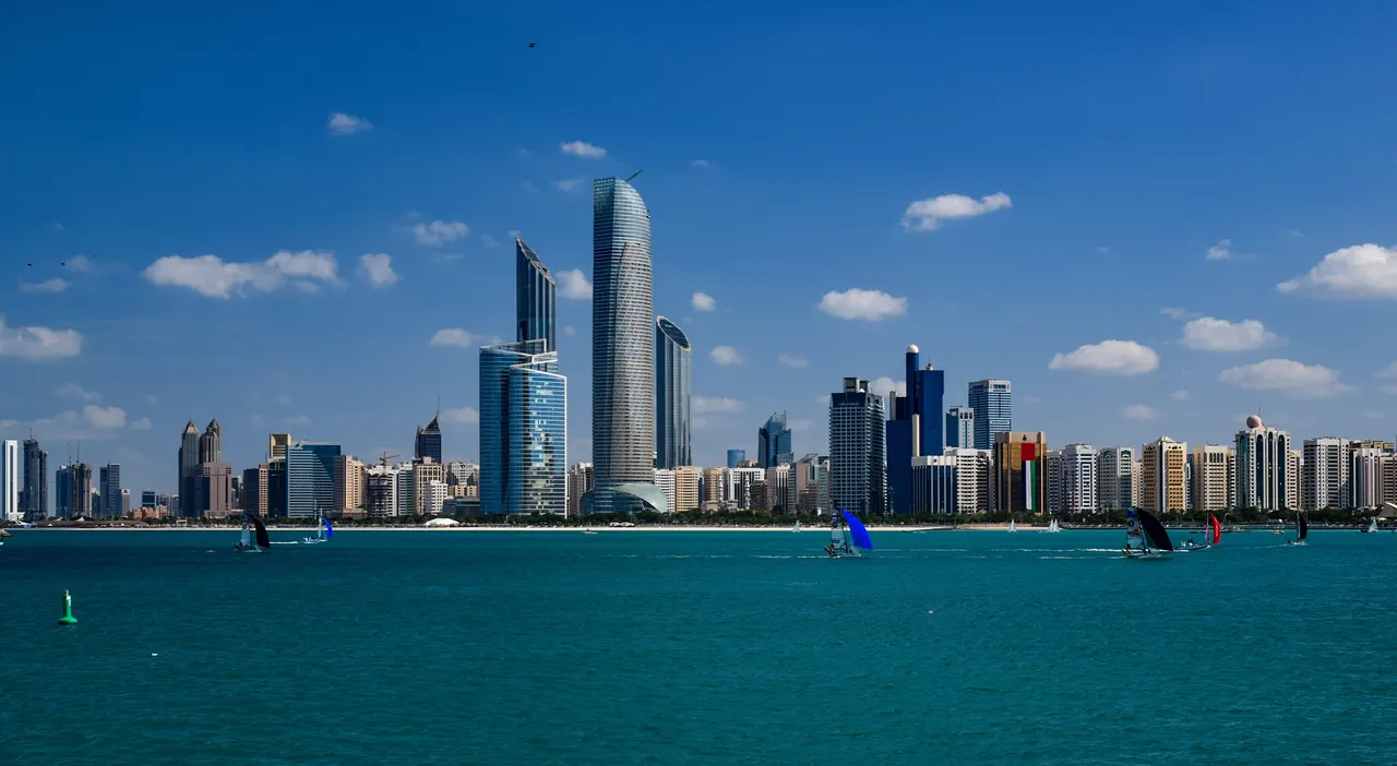 Abu dhabi skylines 2014 in Abu Dhabi, United Arab Emirates