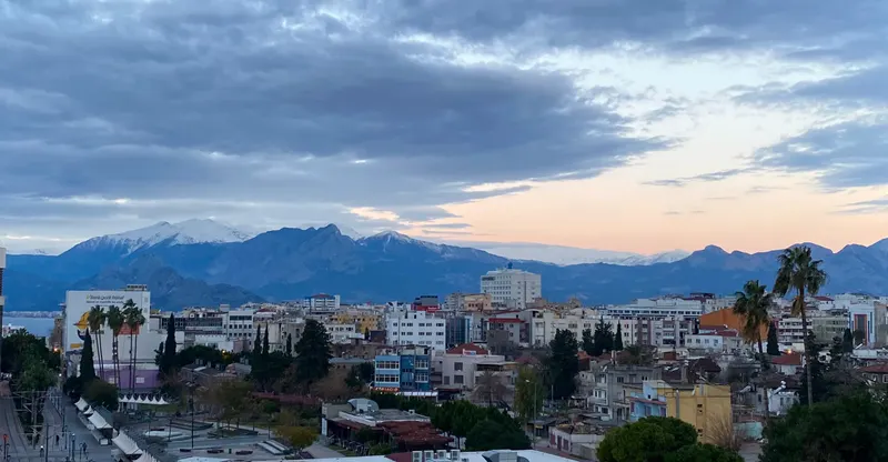 Antalya, Turkey skyline 19 February 2022 in Antalya, Turkey