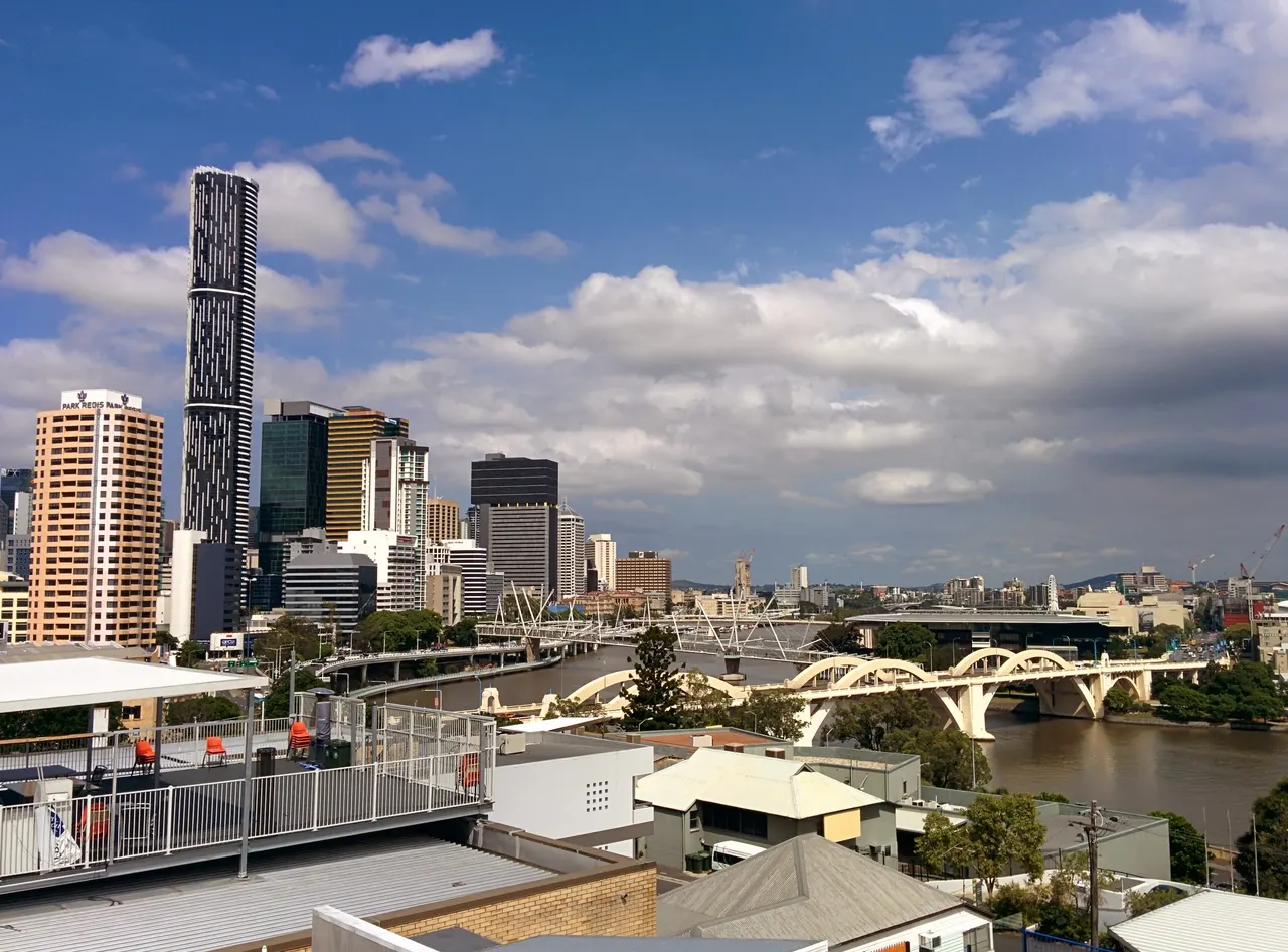 Brisbane River and skyline of Brisbane Australia 2 in Brisbane, Australia