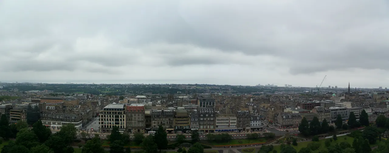 Edinburgh Skyline from the Castle in Edinburgh, United Kingdom