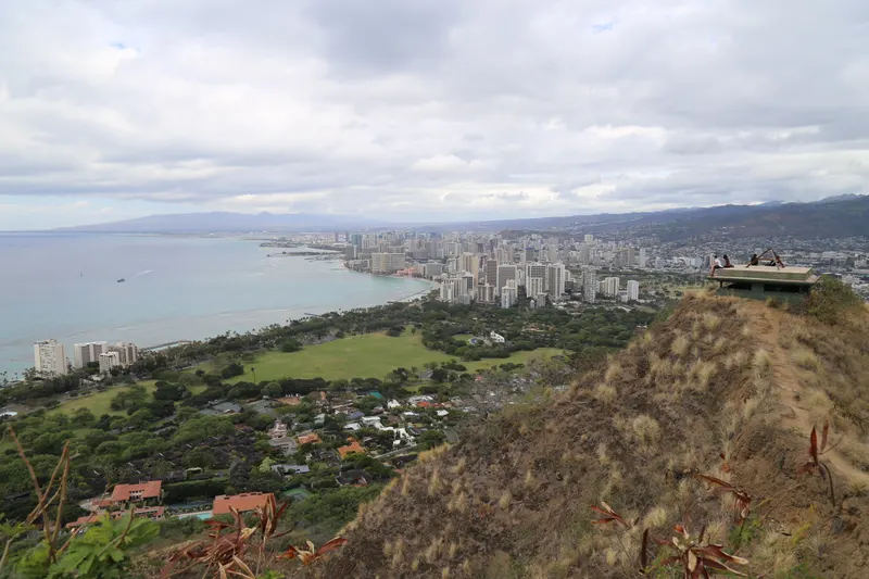Honolulu coastline from Diamond Head