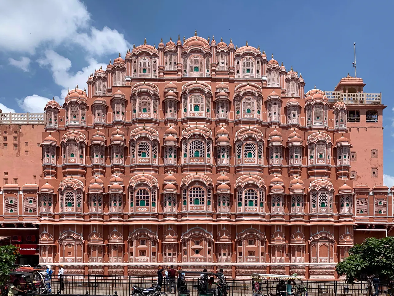 East facade Hawa Mahal Jaipur from ground level (July 2022) - img 01 in Jaipur, India