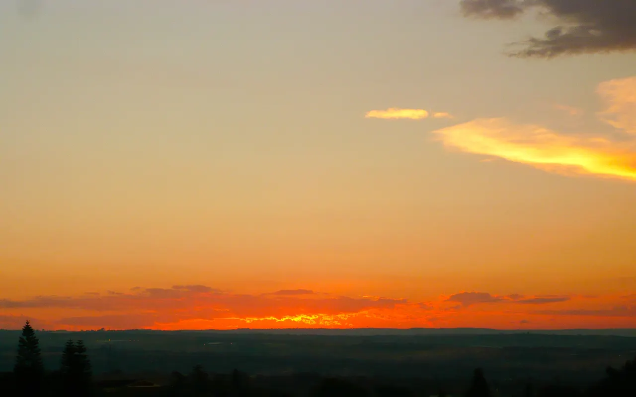 South African sunset in Johannesburg, South Africa