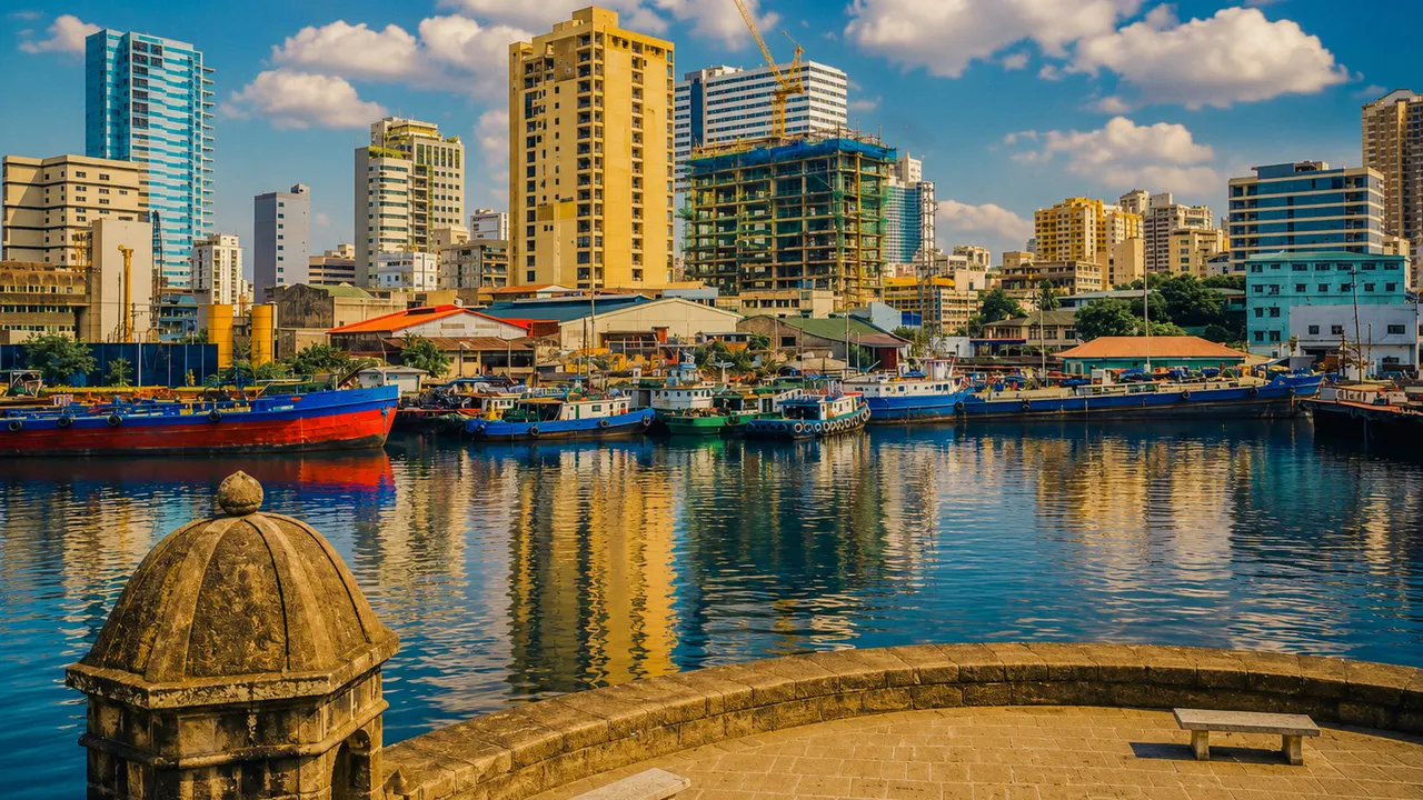 A Spanish-era garita watchtower overlooking the Pasig River, Manila