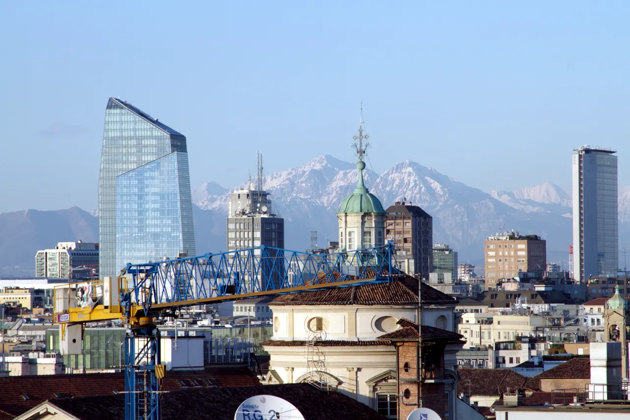 Milan from the Duomo - Milan 2014 in Milan, Italy