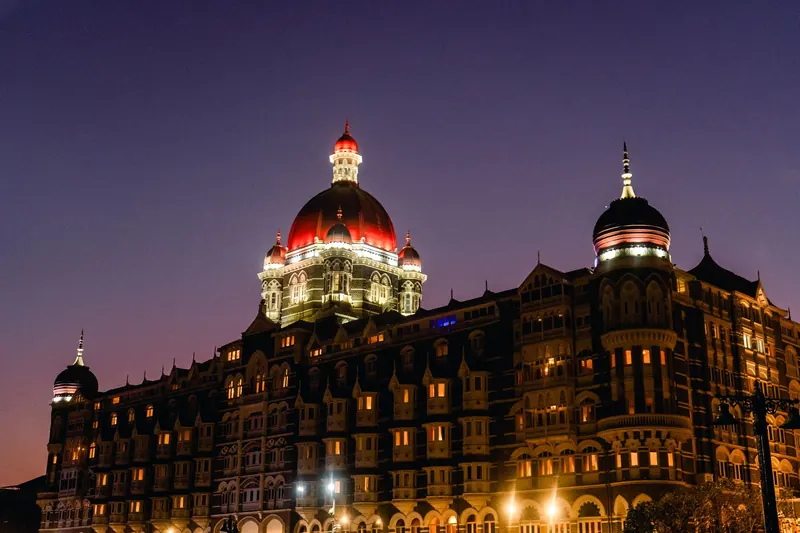 Colaba and the Taj Mahal Palace in Mumbai, India