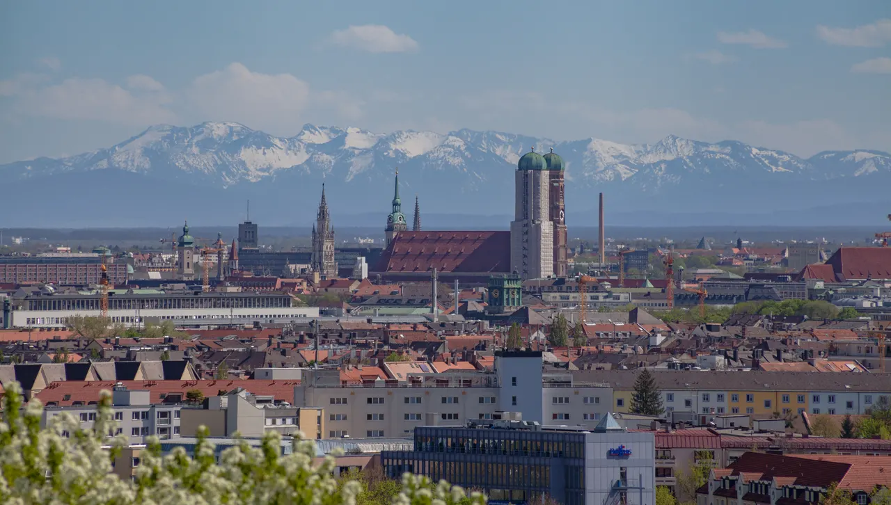 Vista panorámica desde Olympiapark, Múnich, Alemania 2012-04-28, DD 03 in Munich, Germany