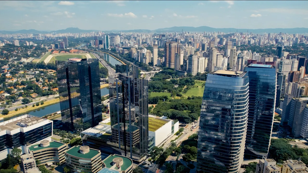 The Pinheiros riverfront, Sao Paulo