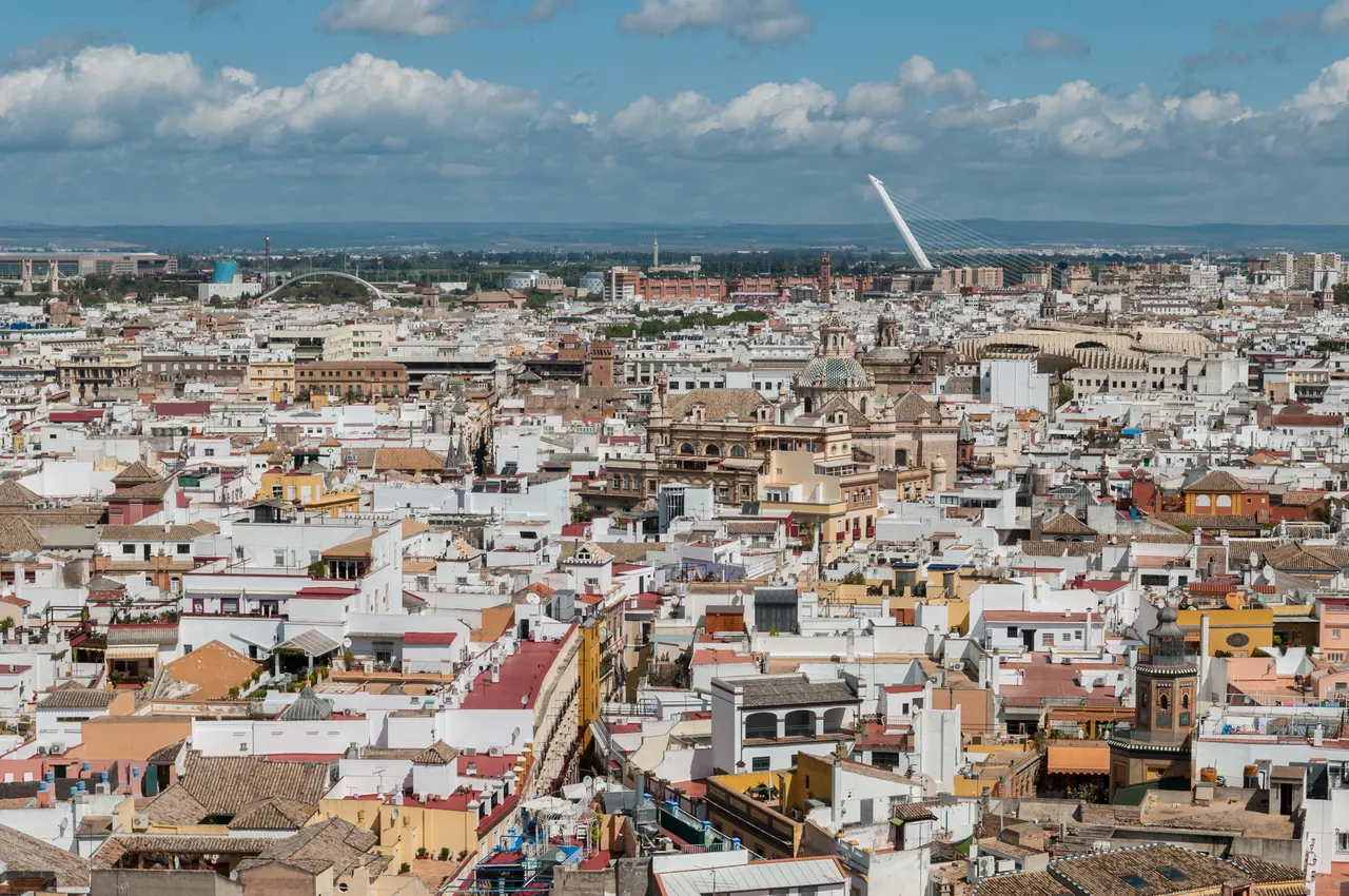 City of Seville - view from Giralda in Seville, Spain