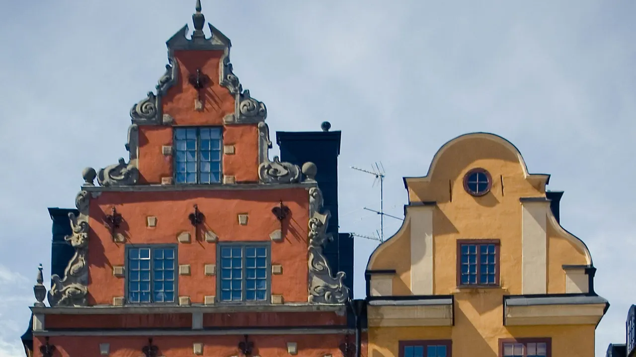 Gabled merchant houses on Stortorget, Stockholm