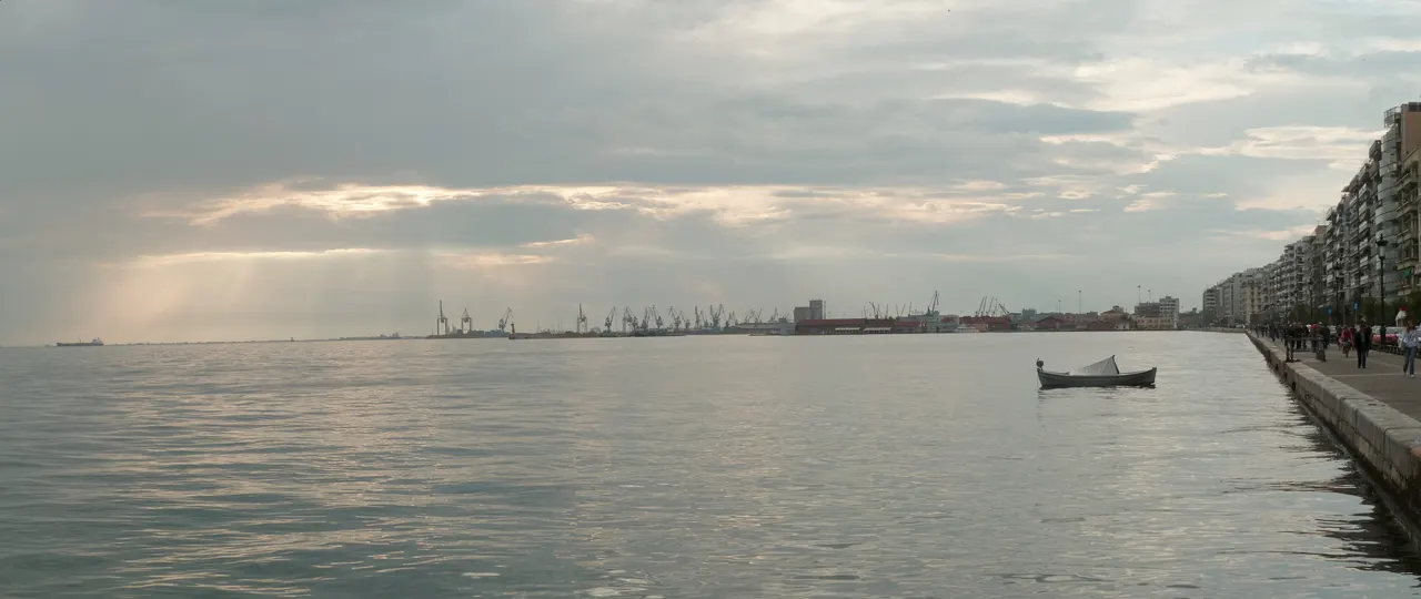 Thessaloniki panorama in Thessaloniki, Greece