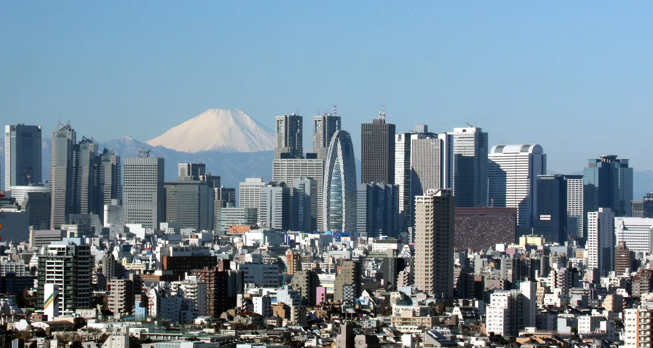 Skyscrapers of Shinjuku 2009 January in Tokyo, Japan