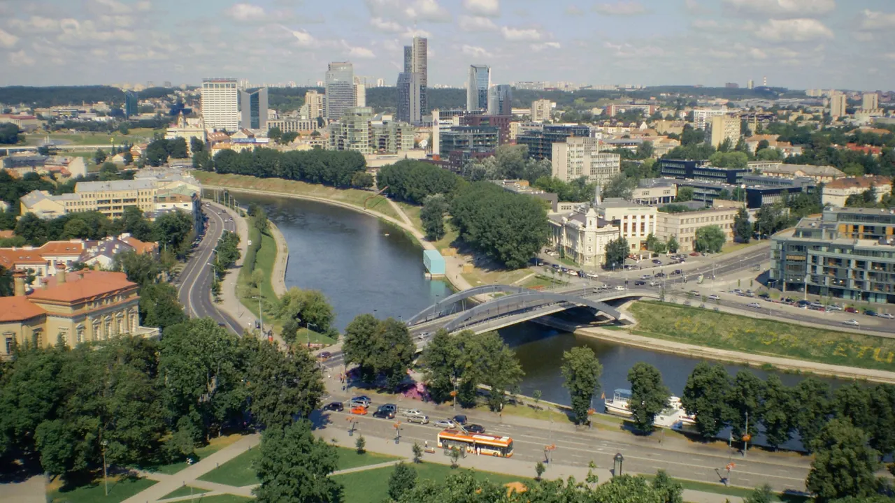 Vilnius and the Neris river