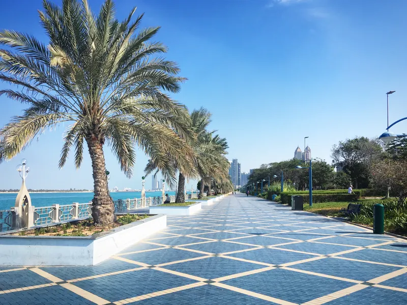 Corniche and Al Markaziyah in abu dhabi ae
