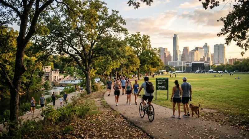 Zilker and Barton Hills in austin us