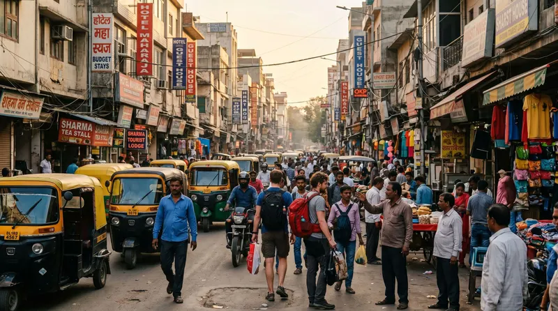 Paharganj and Karol Bagh in delhi in
