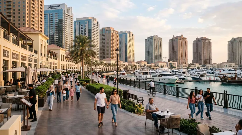 The Pearl and Lusail edge in doha qa