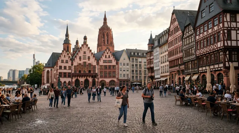 Altstadt and Römerberg in frankfurt de