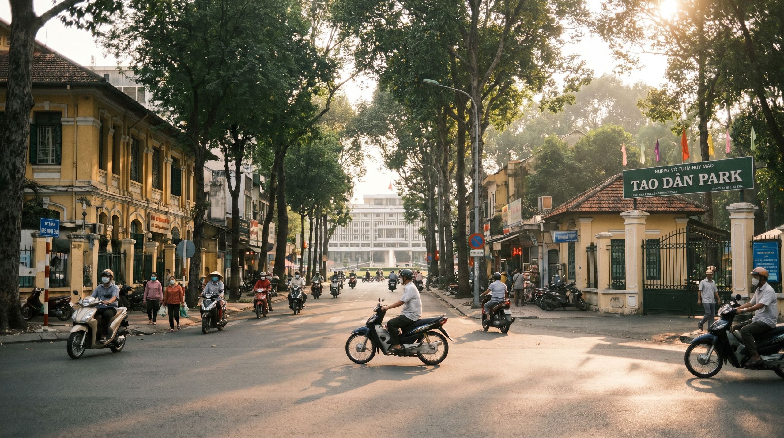Tao Dan in Ho Chi Minh City