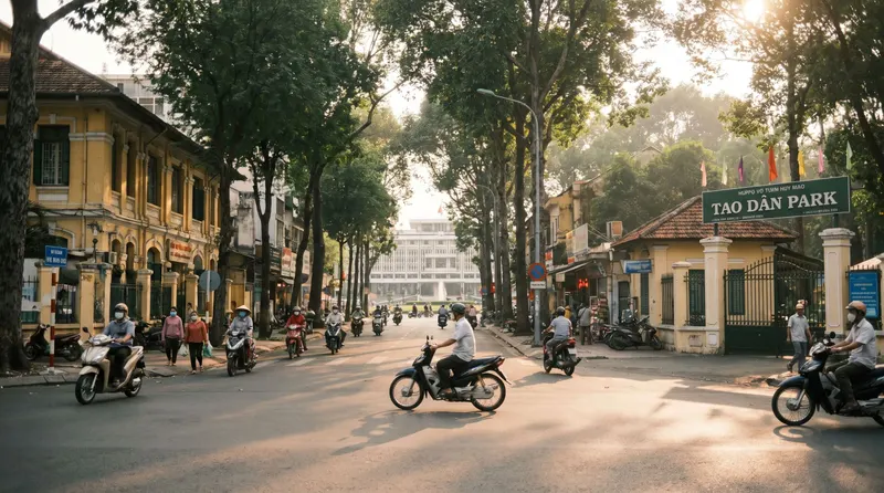 Tao Dan in Ho Chi Minh City