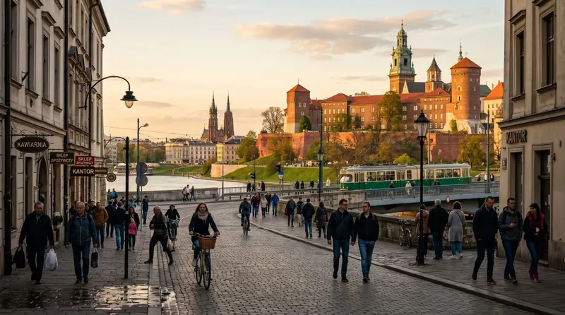 Wawel and Stradom in krakow pl
