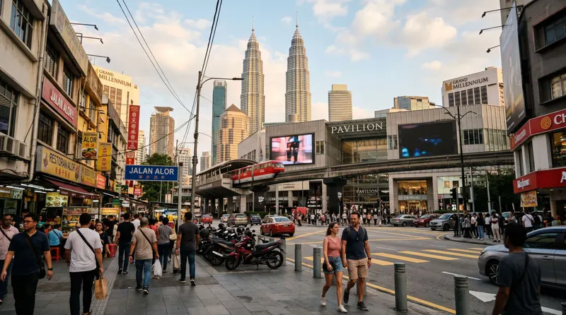 Golden Triangle and Bukit Bintang in kuala lumpur my