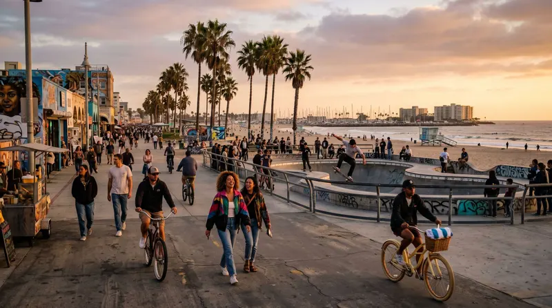 Venice and Marina del Rey in los angeles us