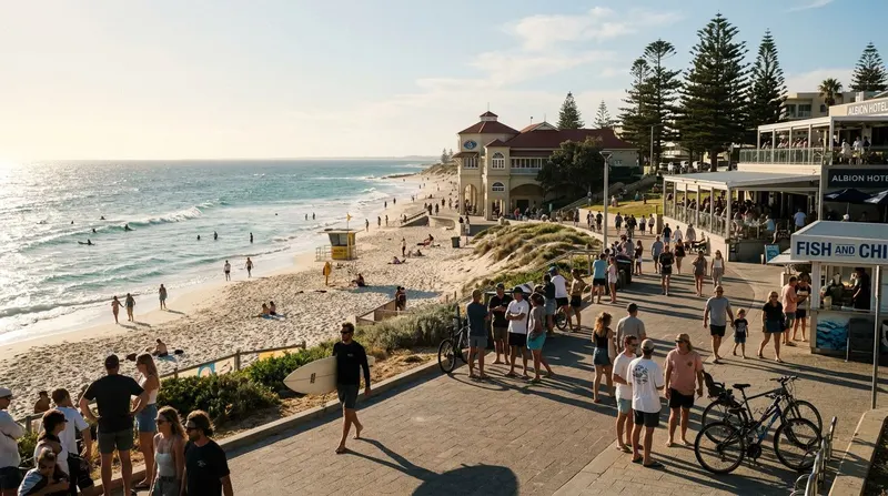 Cottesloe and Scarborough coast in perth au