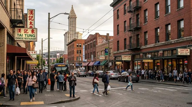 International District and Pioneer Square in seattle us