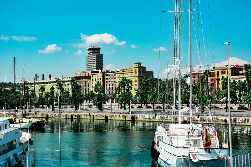 Barceloneta and Port Vell in barcelona