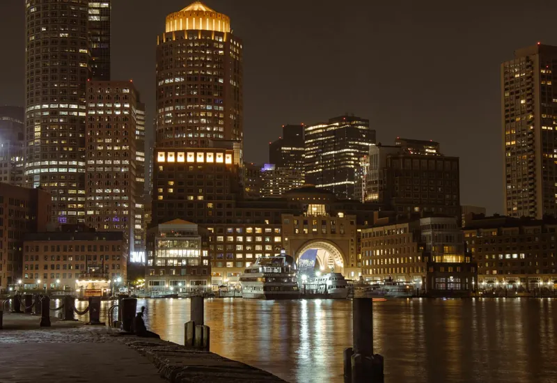 Downtown and Waterfront in boston us