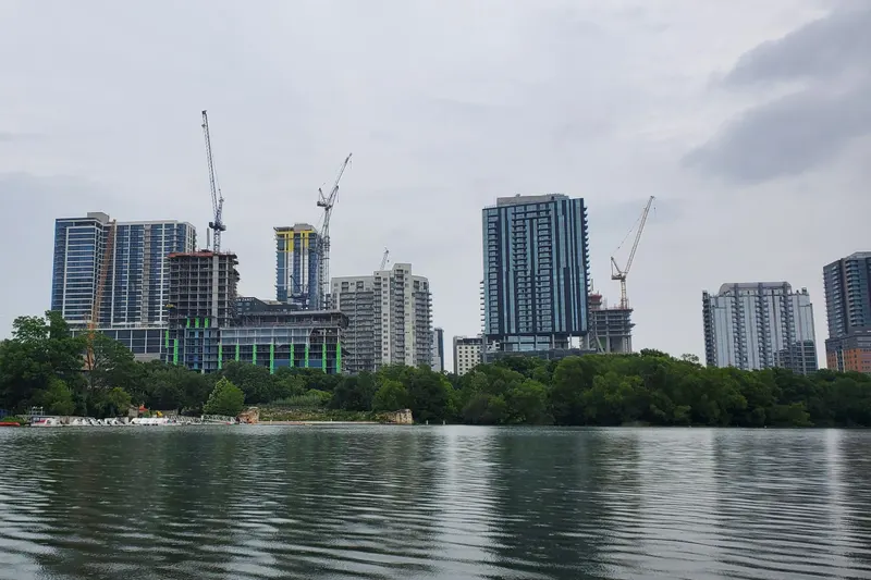 Rainey Street and Red River in austin us