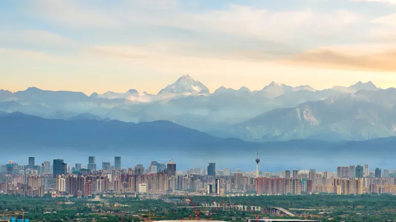 Tianfu Square and Chunxi Road in chengdu cn