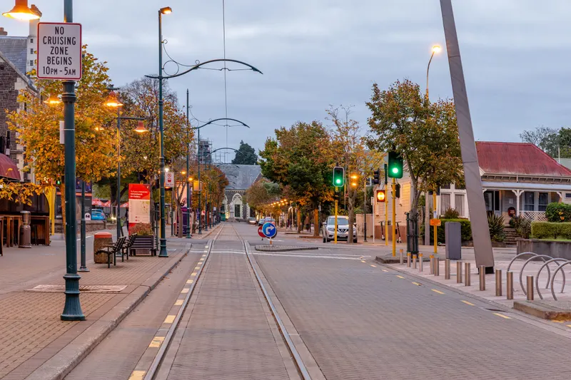 Arts Centre and Worcester Boulevard in christchurch nz