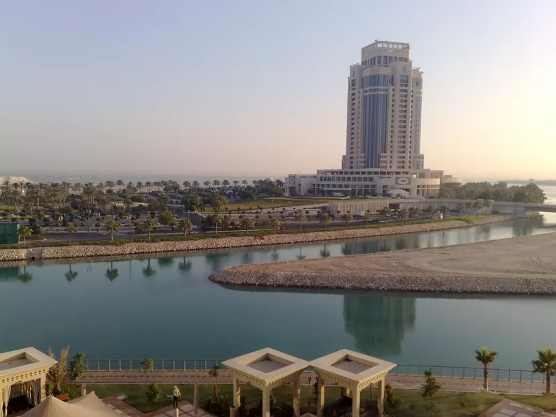 Katara and West Bay Lagoon in doha qa