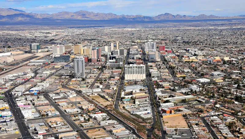Downtown in Las Vegas