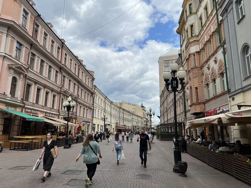 Arbat in Moscow