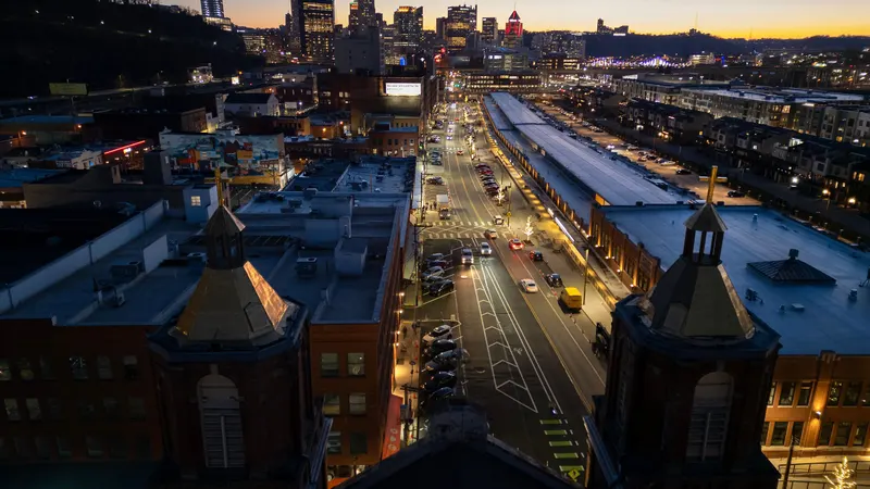 Strip District in pittsburgh us