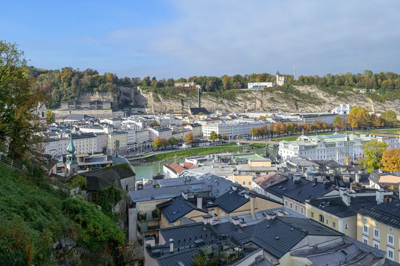 Mönchsberg and Riedenburg in salzburg at