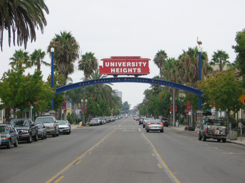 University Heights in San Diego