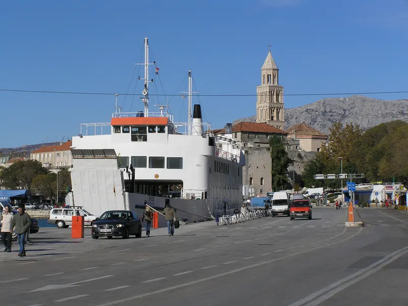 Riva and Ferry Port in split hr
