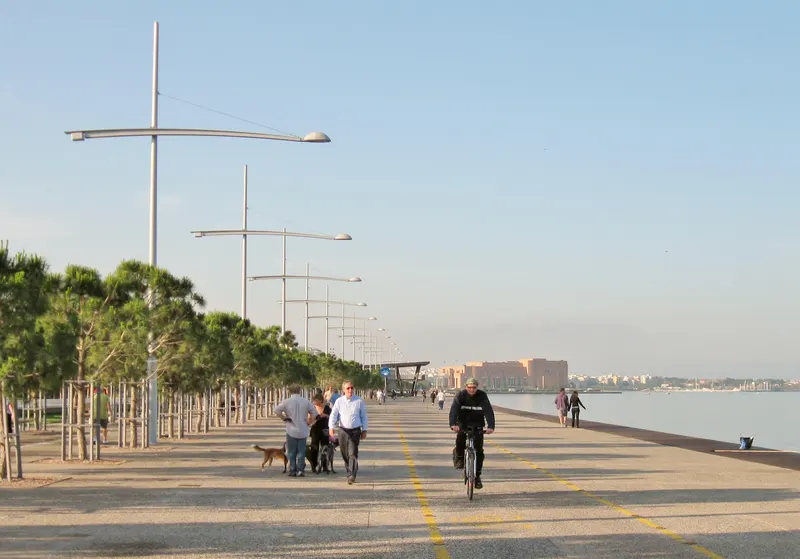 Waterfront and Nea Paralia in thessaloniki gr