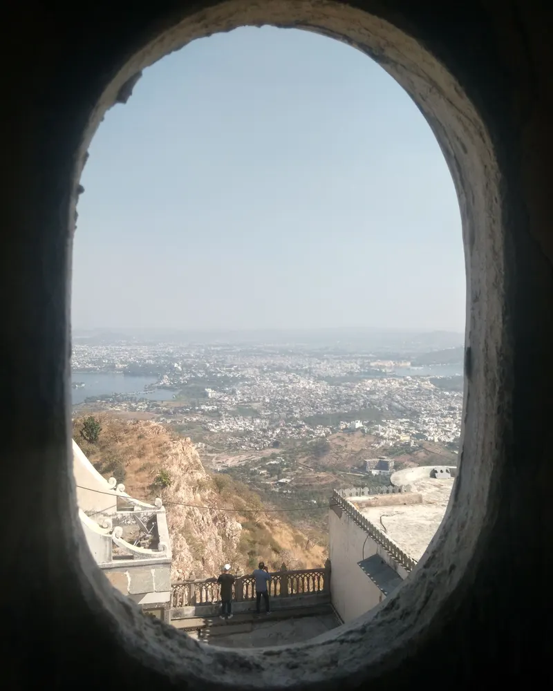 Sajjangarh and Badi side in udaipur in