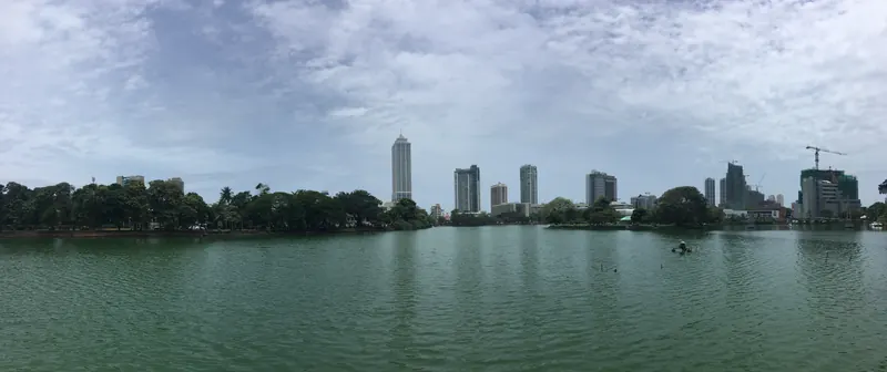 Slave Island and Beira Lake in colombo lk