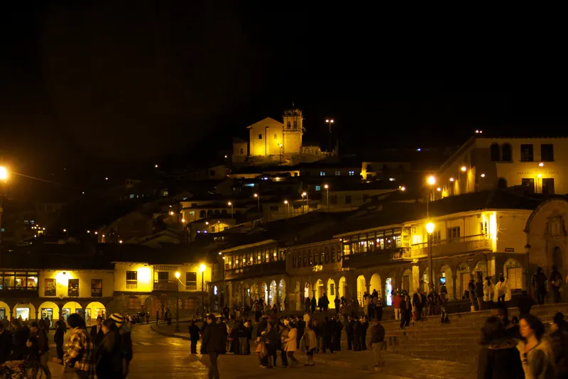 San Cristobal and Sacsayhuaman slope in cusco pe