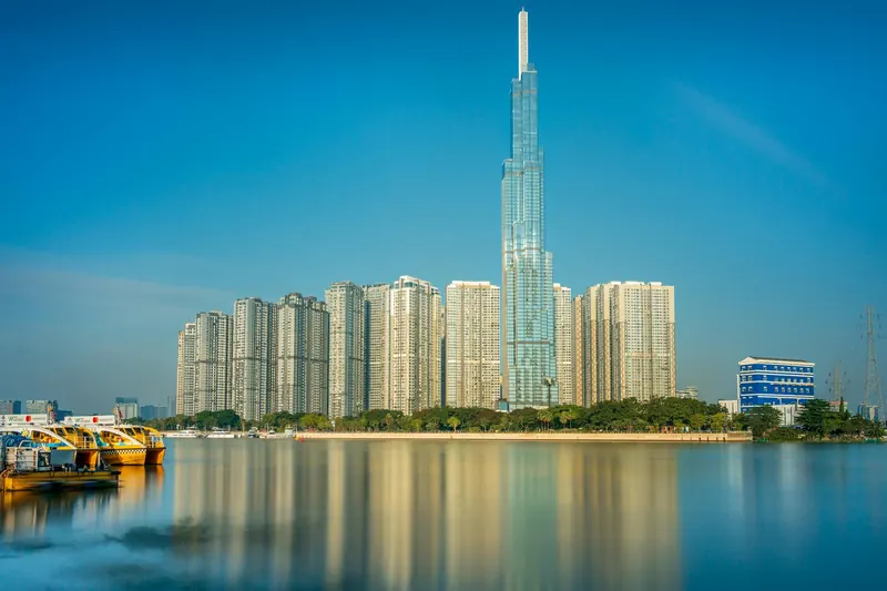 Binh Thanh and Landmark 81 in ho chi minh city vn