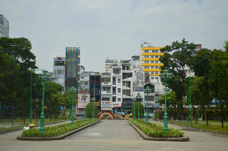 Pham Ngu Lao and Bui Vien in ho chi minh city vn