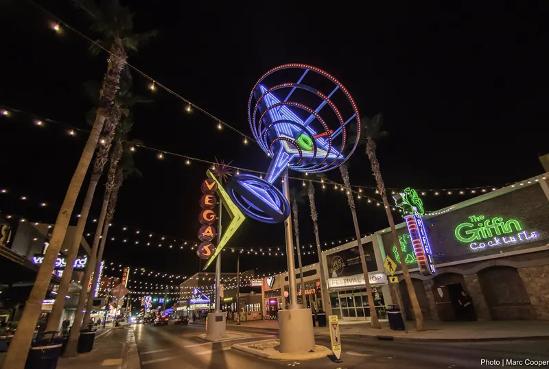 Downtown and Fremont East in las vegas us