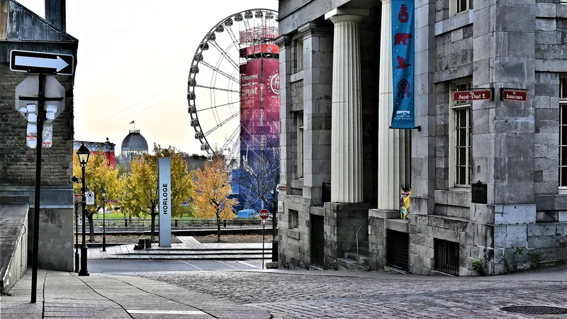 Vieux-Montreal and Old Port in montreal ca
