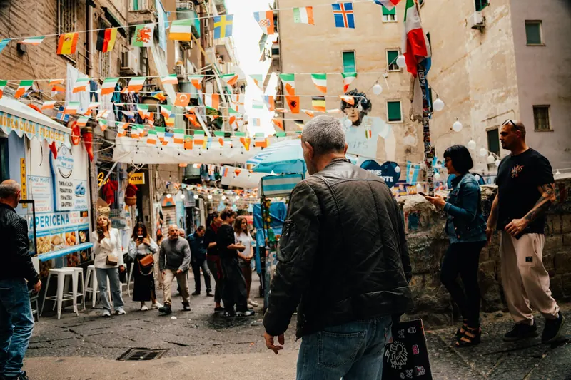 Quartieri Spagnoli and Via Toledo in naples it